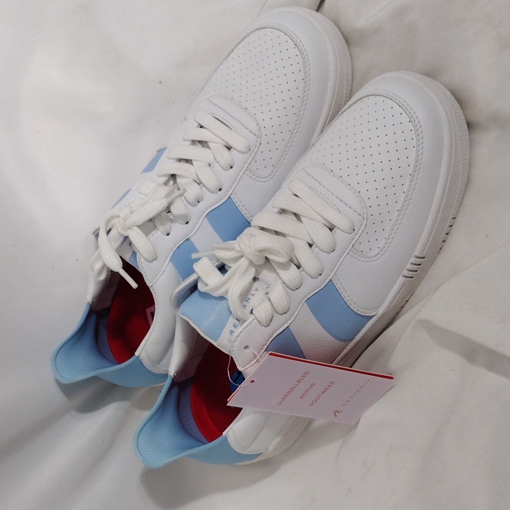 NWOB Redvanly Contender Sky White And Blue Mens Golf Shoes Size 10 Summer Golf